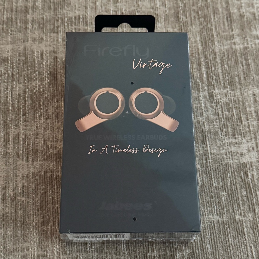 NEW Jabees Firefly Vintage True Wireless Earbuds Black - Size OS
